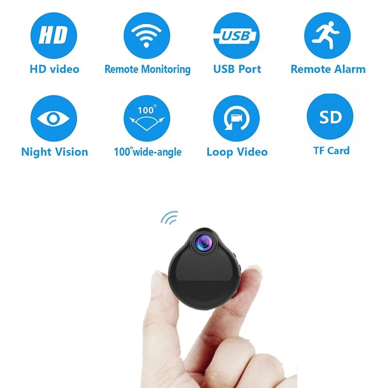MSL 1080P Mini WiFi Camera with Night Vision and Motion Detection