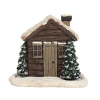 Image 4 of Winter Log Cabin Incense Cone Burner + FREE cones