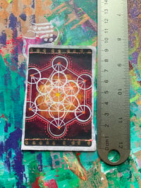 Image 2 of Large Metatrons Cube paper stickers 