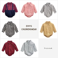 Image 1 of Boys Romper Style Popper Formal Shirt