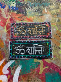 Image 2 of Sanskrit 'Om Shanti' mantra paper stickers 