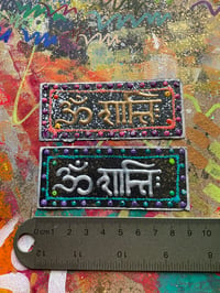 Image 3 of Sanskrit 'Om Shanti' mantra paper stickers 