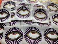 Image 3 of Third Eye circular paper sticker  