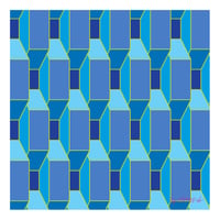 Elevator Wall - Blue w/ Yellow
