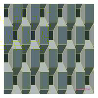 Elevator Wall - Greyscale w/ Yellow