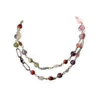 Image 2 of South Hamptons | Gemstone Harmony necklace 79cm long