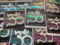 Image 1 of Extra large square 'OM' symbol paper sticker 