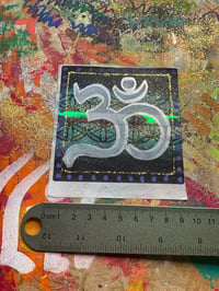 Image 4 of Extra large square 'OM' symbol paper sticker 