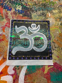 Image 3 of Extra large square 'OM' symbol paper sticker 