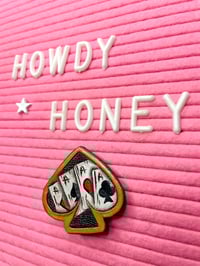 Spade and Cards Pin 