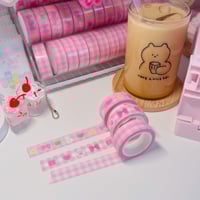 Image 2 of Pink gingham Washitape