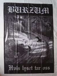 Image 1 of BURZUM - Hvis lyset tar oss Flag (cloth poster Banner tapestry) Black metal Varg Vikernes Euronymous