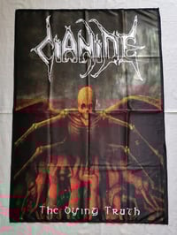 Image 1 of CIANIDE - The dying truth Flag (cloth poster Banner tapestry) Death metal