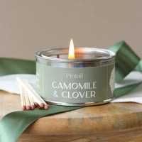 Camomile and Clover Pintail Candle