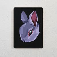 Purple Bun - Original Painting, 5" x 7"