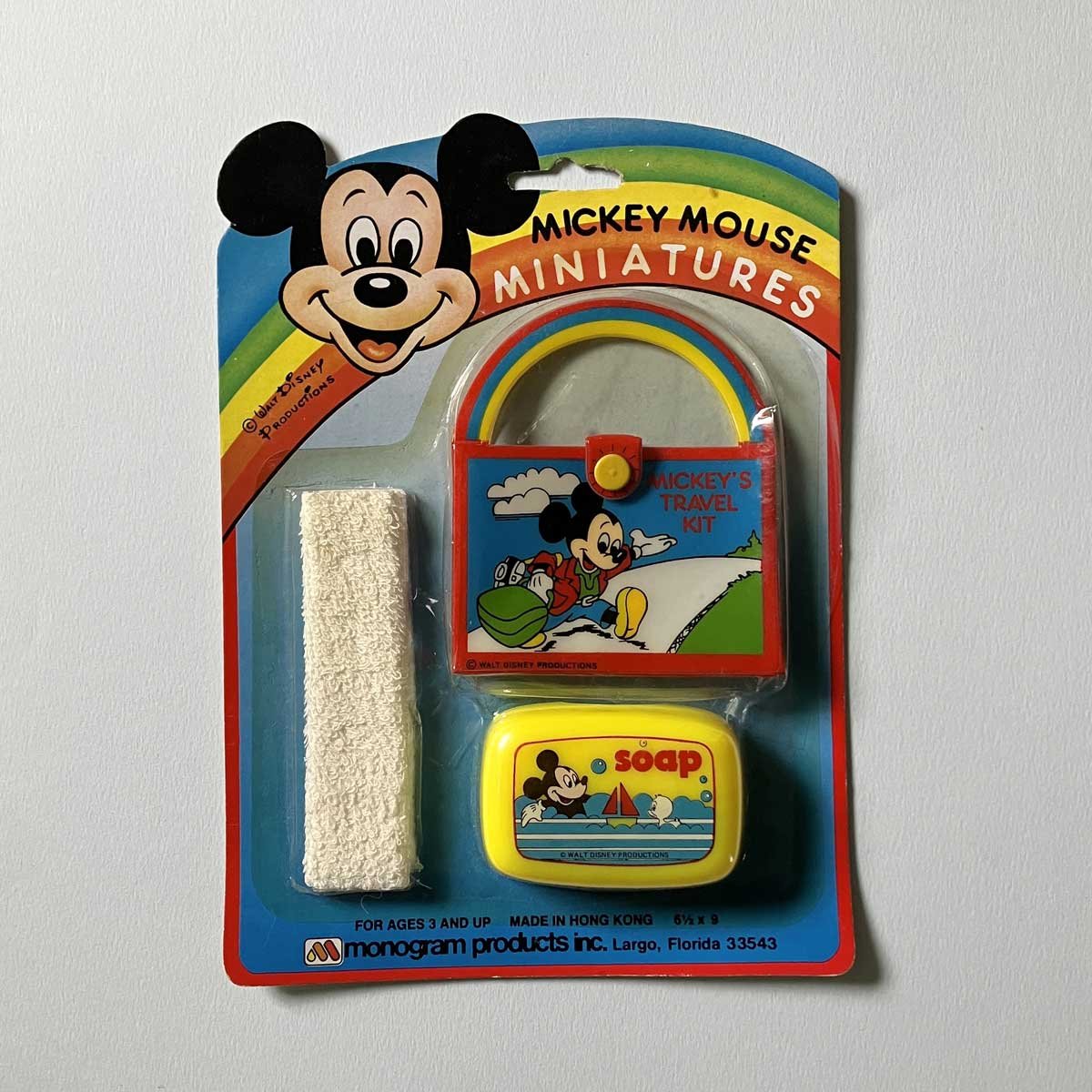 Image of Set de voyage Mickey Mouse années 70 stock neuf