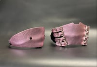 Image 1 of Leather Panel Gag combo set - Metallic Pink Edition  