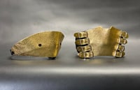 Image 1 of Leather Panel Gag combo set - Metallic Yellow Edition 