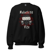 Image 3 of Officially licensed Malachi trigger warning front & back design Unisex Sweatshirt