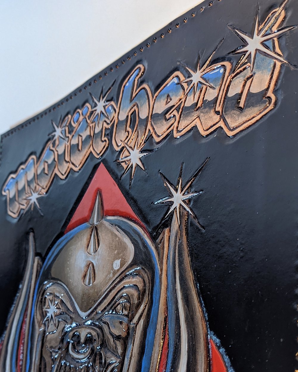 Motorhead Tooled Leather Back Patch
