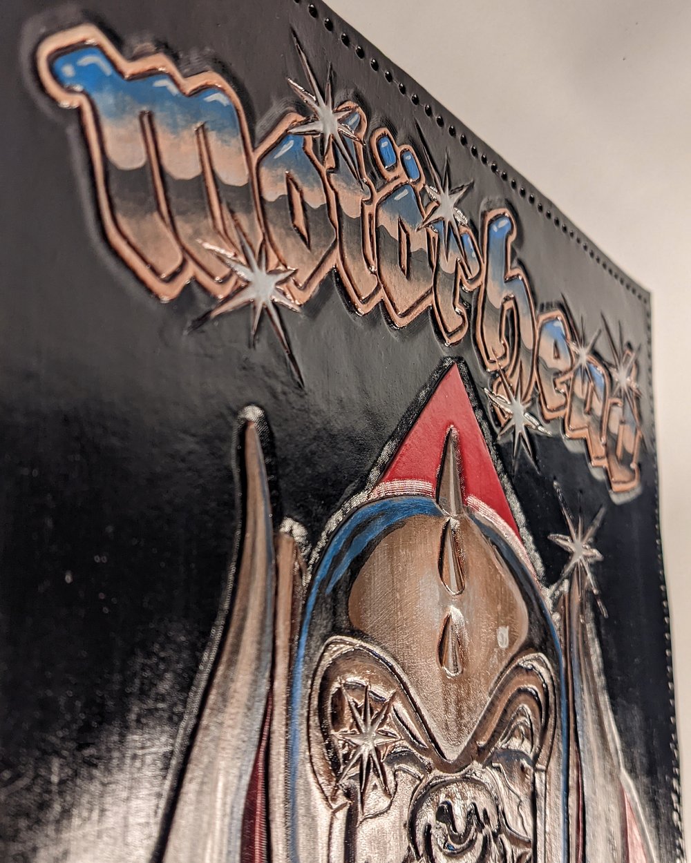 Motorhead Tooled Leather Back Patch