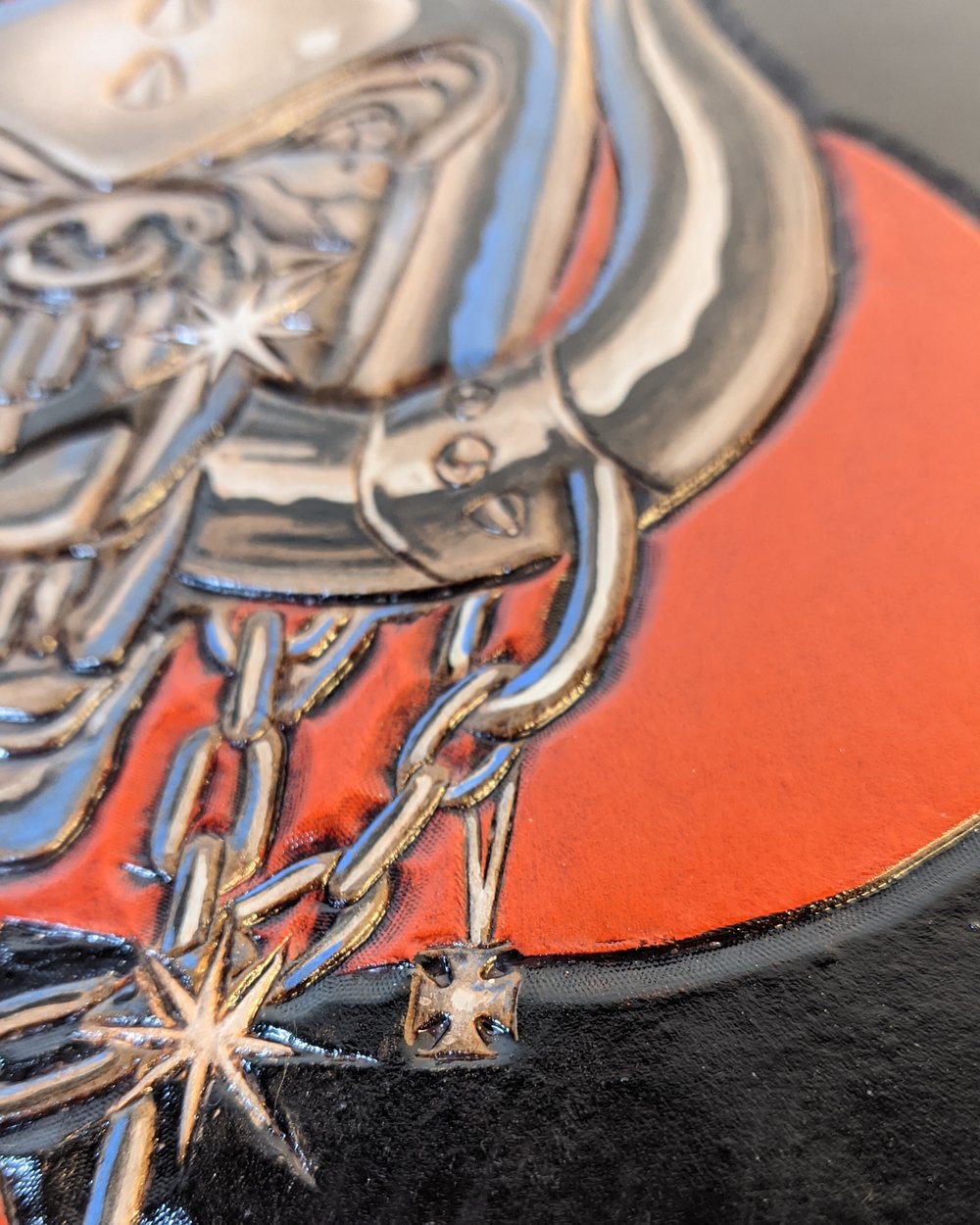 Motorhead Tooled Leather Back Patch