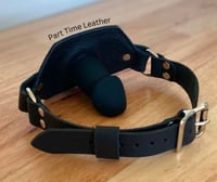 Image 2 of Bondage Leather Penis Gag - Panel Gag 