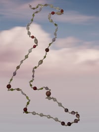 Image 2 of South Hamptons | Garden of Gems multi gemstone long Necklace 113 cm