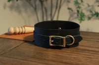 Image 2 of Bondage Leather Collar (2") - Strict Posture - BDSM