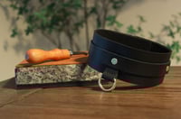 Image 1 of Bondage Leather Collar (2") - Strict Posture - BDSM
