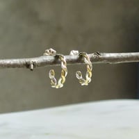 Image 1 of Eyelet Hoops in Mixed Metals