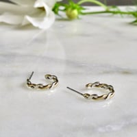 Image 2 of Eyelet Hoops in Mixed Metals