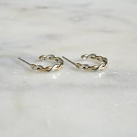 Image 4 of Eyelet Hoops in Mixed Metals