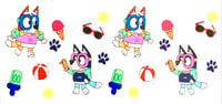 Image 2 of Bluey x Summer UVDTF cup wrap 
