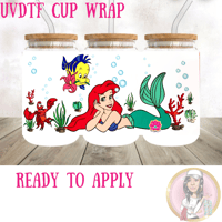 Image 1 of Mermaid UVDTF cup wrap 