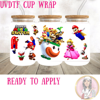 Super Mario Switch UVDTF cup wrap 