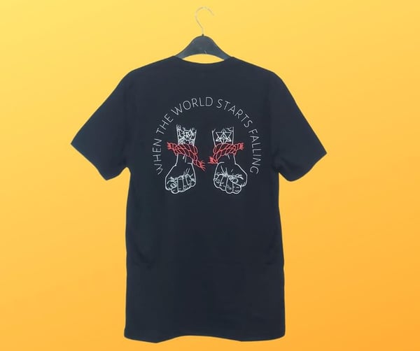 Image of WHEN THE WORLD STARTS FALLING TEE