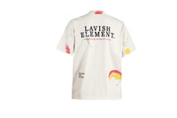 Image 1 of Beige Lavish Element paint splatter Tshirt 