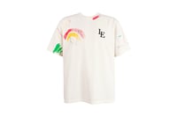 Image 2 of Beige Lavish Element paint splatter Tshirt 
