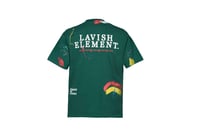 Image 2 of Green Lavish Element paint splatter Tshirt 
