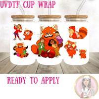 Image 1 of Red Panda UVDTF cup wrap 