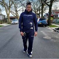Image 5 of Lavish Element paint splatter flare sweatsuit set 
