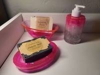 Image 1 of Resin Soap Set - Glitter Pink