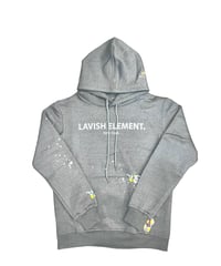 Image 1 of Lavish Element paint splatter flare sweatsuit set.