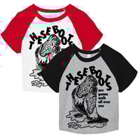 Image 1 of 'THESE BOOTS' Cropped Raglan Tee