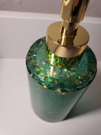 Image 4 of Resin Soap Set - Glitter Green