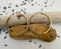 Image 2 of Ethereal Gold Hinge Hoops