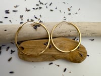 Image 3 of Ethereal Gold Hinge Hoops