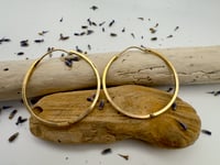 Image 5 of Ethereal Gold Hinge Hoops