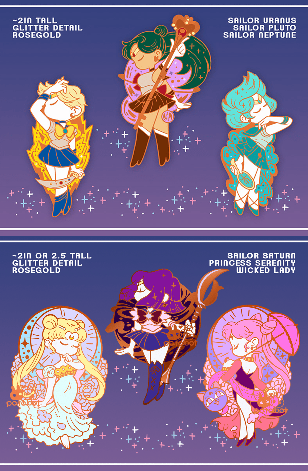 Glitter Pin - Uranus Henshin